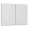 Glass Cutting Board 2X 30X52 White