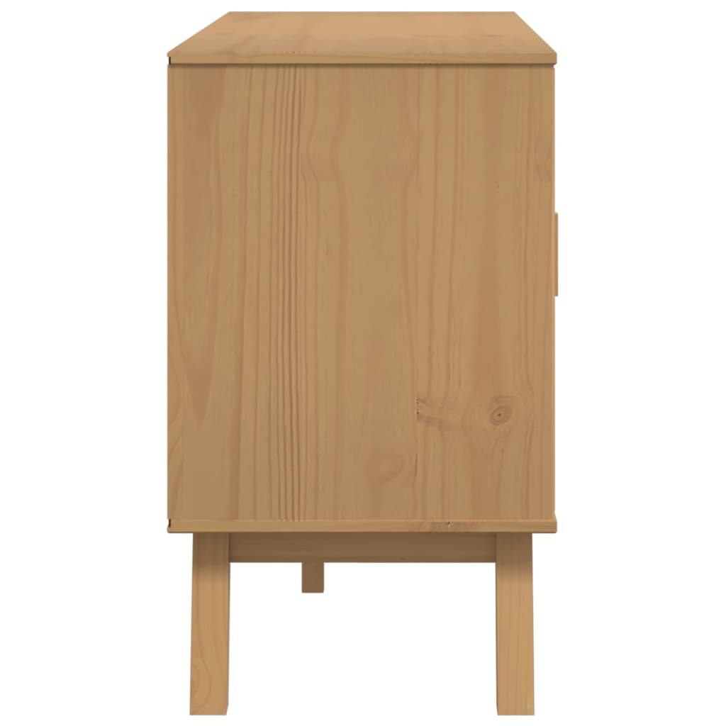 Sideboard OLDEN Brown 114x43x73.5 cm Solid Pine Wood