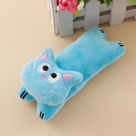 Pet Toy Realistic Animal Shape Bite-Resistant Plush Chew Toy with Catnip Relieves Boredom Simulation Modeling Teeth Cleaning