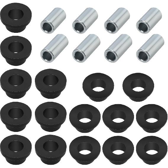 JAVIK Front & Rear Shock Bushing Sleeve Kit For Polaris Ranger 1000/900/800/Diesel RZR 800/570 Sportsman 1000/850/550 Scrambler 850 PRO-XD