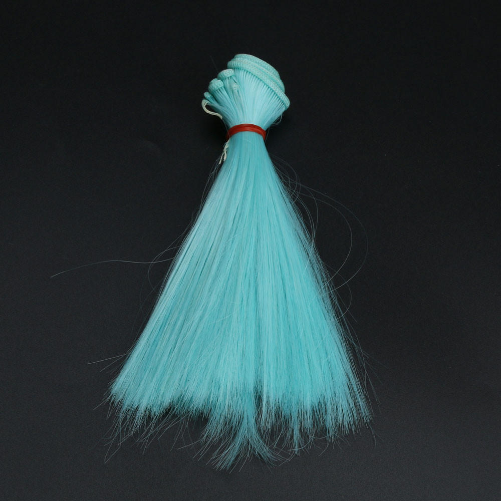 Mode 15 Cm Großhandel Glattes Haar Haar DIY Perücke Puppe