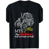 Black T-Shirt, Size Small, Featuring The Belarus MTS Tractor And The Phrase 'My Launders Luft Ostalgia'