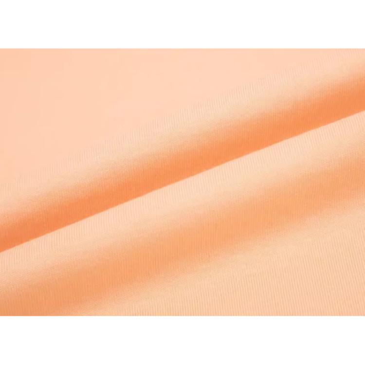 Calvin Klein Solid Loose Fit Round Neck Short Sleeve T-Shirt Women Tops Light-Orange J223330-TNB