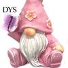 Garden Gnome Statues for Outdoor Decor Halloween Resin Statue, Spring Butterfly Bird Flower Macaron Color Gifts Figurine Patio, Hand Painted