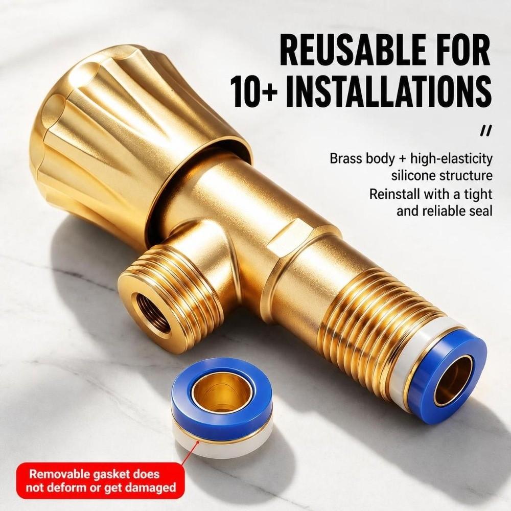 5/10Pcs Leak-proof Valve Pipe Hose Washer Reusable Sealing Copper Washers  Faucet Connections