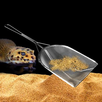 Reptile Stainless Steel Litter Shovel Sand Scoop Pet Cleaning Tools For Tortoise Lizard Spider Snake