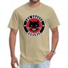 Samurai Pattern Printed Top Men's T Shirt Rap Summer Autumn Round Neck Cotton Short Sleeved Shirt