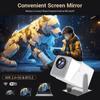Proiettore 720P WiFi BT5.2 Sistema Android 11 Proiettore cinematografico girevole a 180 gradi con display da 220 pollici