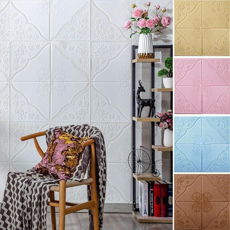 35*35cm Decor Cameră Autocolante de Perete Tavan 3d Decorațiune Fundal Tapet Anticoliziune Dormitor Impermeabil Dezlipește și Lipește