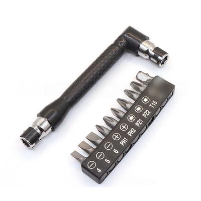 L-shaped Screwdriver Bit 90 Degree Handle Black Wrench 11/20pcs Screwdriver Bit Tool Set Kit Hand Tool Accessories