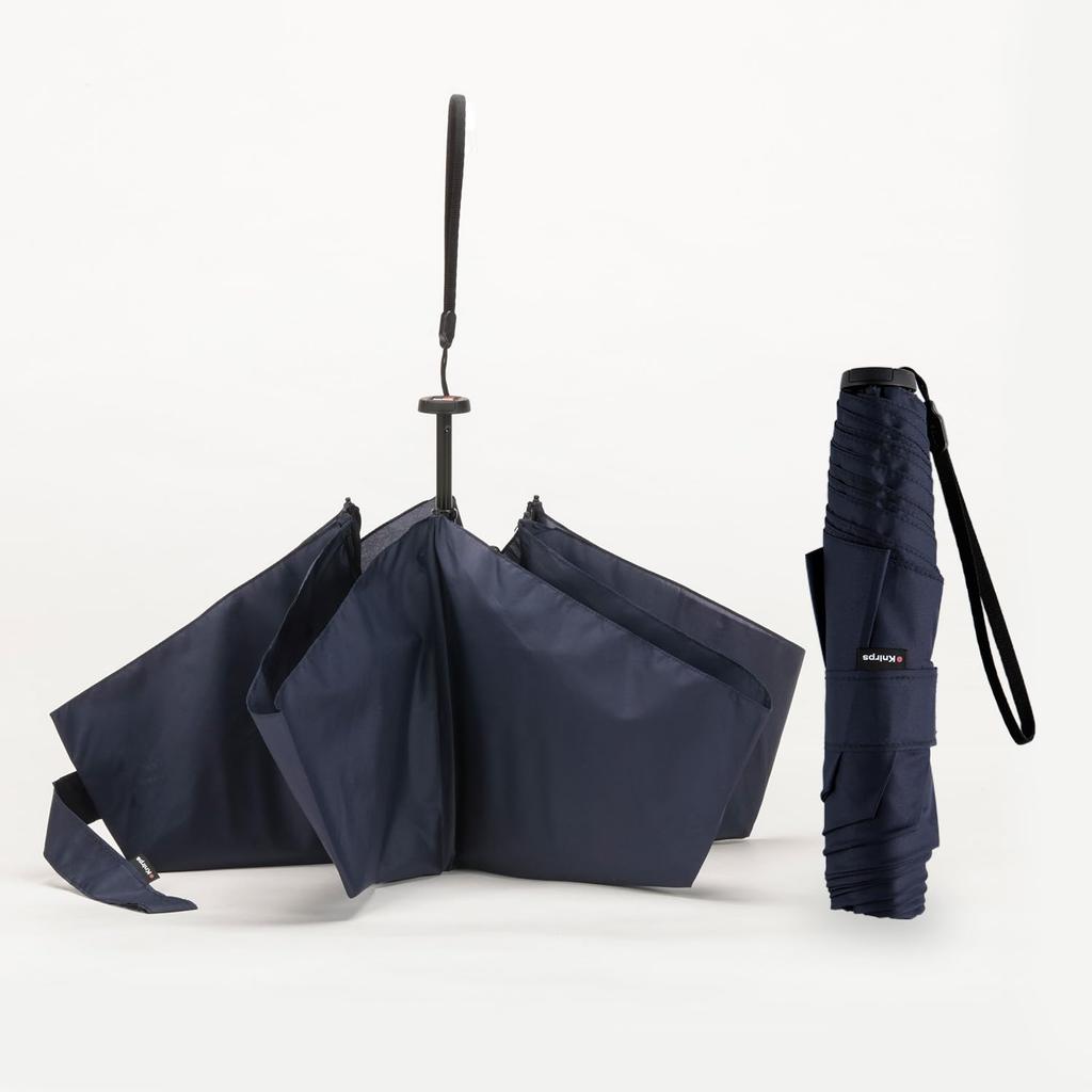 Knirps Marine Klappschirm Garantie Lässt sich auf kompakte Schirmgröße 6 Modell der deutschen Marke Knirps I.030 zusammenfalten (5 Jahre / Ultraleicht / Ca.. 22cm)