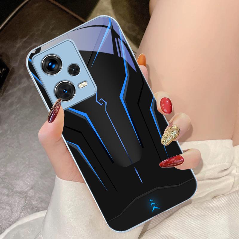 

Крутой Мех Белый Для Xiaomi 14 Ultra 13 Lite Redmi Note 13 11 Pro 12 Plus Poco X6 3 Pro F4 6 GT Закаленное Стекло Чехол Для Телефона For Note13ProPlus