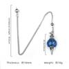 New Style Gemstone Crystal Ball Pendulum Healing Natural Stone Crystal Pendant with Chain for Decompression