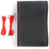 Leather Steering Wheel Cover, Universal Non-Slip Stitch On Wrap, DIY Black #2