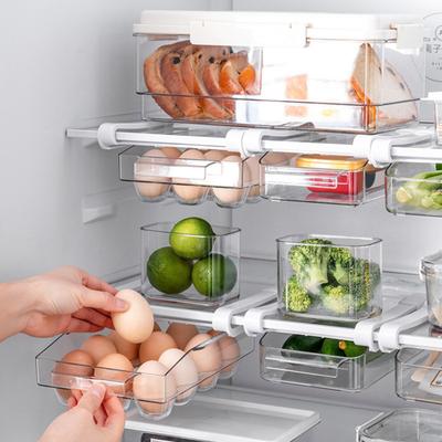 Scatola portaoggetti per frigorifero con design a cassetto appendibile Scatola per la conservazione sana degli alimenti Portaoggetti per uova, verdura, frutta