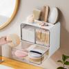 Wall-Mounted Cosmetic Storage Box Plastic Jewelry Case Durable Makeup Organizer  Bedroom