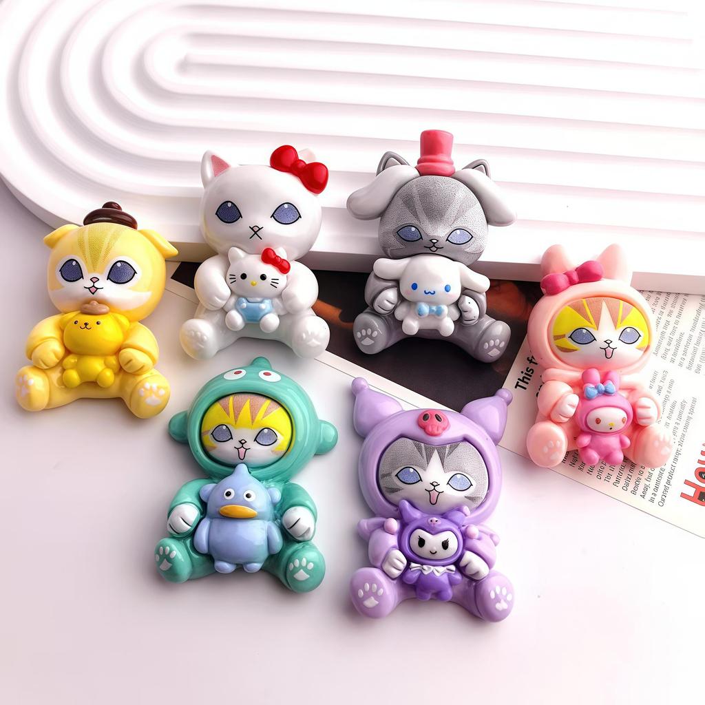 Cartoon Cat Cosplay Sanrio Resin Accessories DIY Phone Strap Keychain