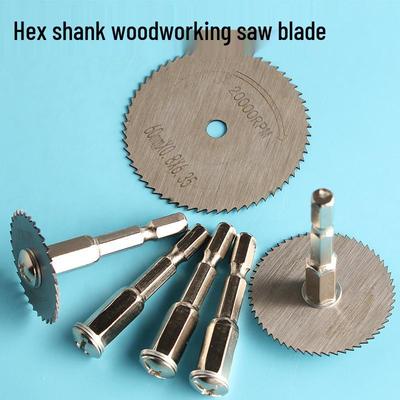 Hex Shank Electric Screwdriver Small Circular Saw Blade - High Speed Steel for Drills