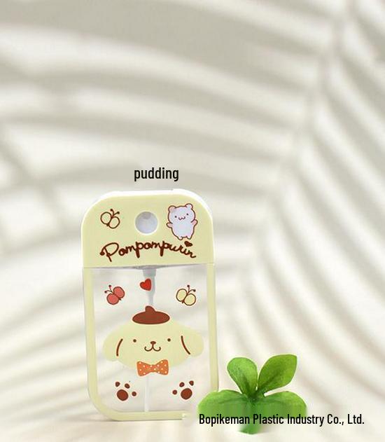 Cartoon 50ml Hydrating Card Perfume Spray Bottle - Portable & Plastic