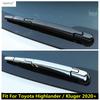 Dekorationsskydd för bakluckans torkararm För Toyota Highlander / Kluger - 2025 Krom / Kolfiber Tillbehör
