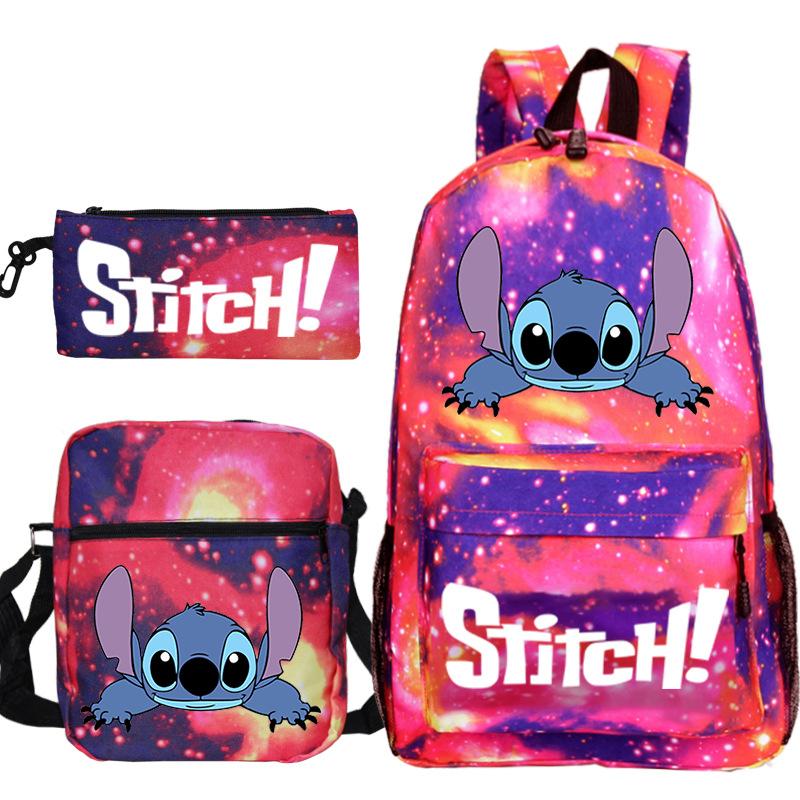 Children'S Backpack Cartoon Printed Schoolbag Shoulder Bag Pencil Case Set