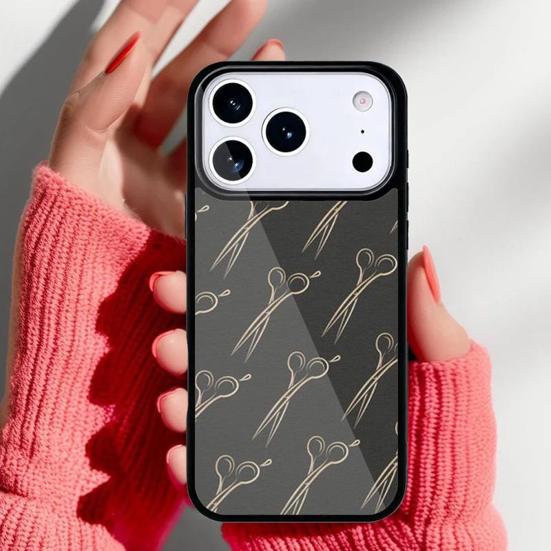 Hair Scissors Coque Phone Case for iPhone 17 16 15 14 13 Pro Max Back Cover for 12 11 Pro Coque