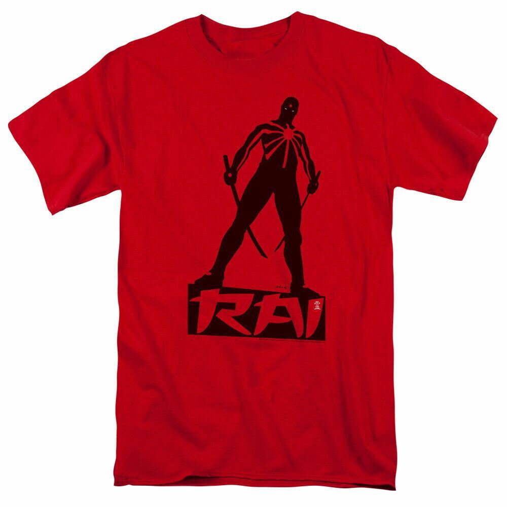 

Rai Silhouette T Shirt Mens Licensed Future Force Valiant Comics Tee Red M