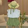 Summer Girls Lace Vest And Bud Shorts Set Fashionable Baby Two Piece Outfit