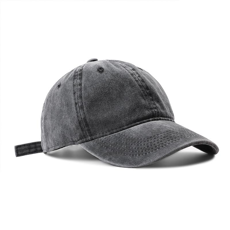 Hat Women'S Cap Soft Top Versatile Washed Solid Color Baseball Cap Casual Men'S Denim Hat