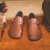 Fashion Designer Brand Retro Business Shoes Classic Brown Men's Leather Casual Shoes Soft Sole Comfortable Men's Business Dress Shoes