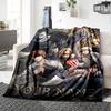 Name Custom Death Note Print Flannel Blanket High Quality Warm Comfortable Cover for All Seasons Perfect for Gifts Home Decor