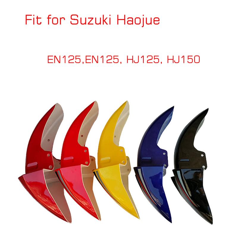 Motorcycle Plastic Mudguard for Haojue Suzuki Dayang EN125 EN150 HJ125 HJ150 Red Blue Black Front Fender Mud Guard Wheel Cover