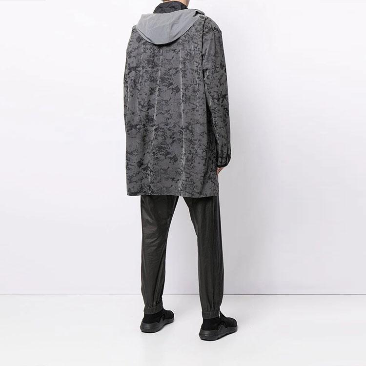 Y-3 FW21 Vintage Reflective Hooded Jacket Men Jacket Gray GV6095