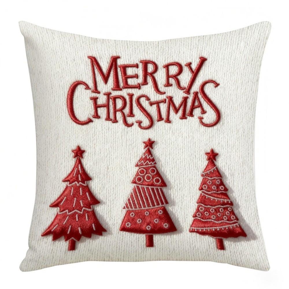 2D Printed Christmas Pillow Covers Tree Snowman Pillow Cover Party Supplies Xmas Pillowslip Sofa