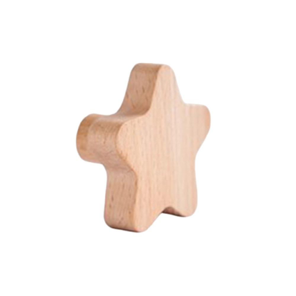 Nordische Holz-Türgriffe Sterne Schrankknauf Raumdeko Schrank-Schrankgriffe Haushalt