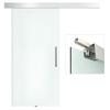 Glass Sliding Door With Handle Bar One Side Frosted 102.5 X 205 Cm