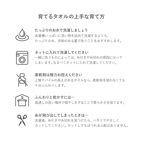 Feel" Sodateru Towel Set (3 Sizes) - Charcoal (Gray) - 60x120cm/34x85cm/20x40cm - 100% Cotton - Boxed (SD-FEEL-BFPCH)