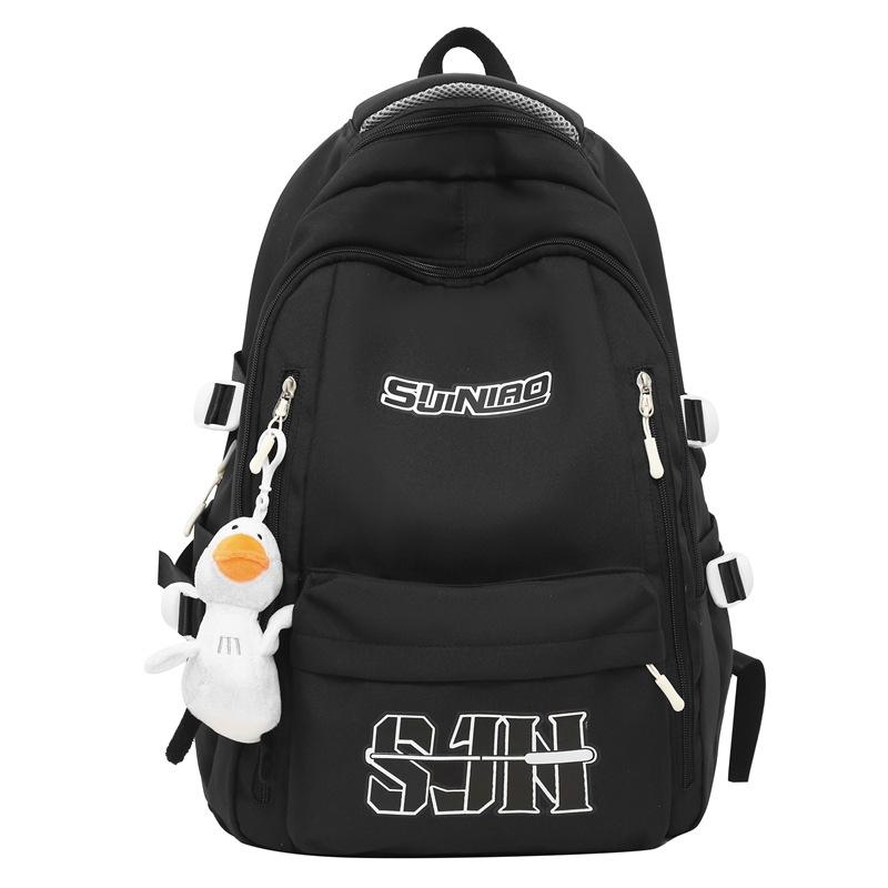 College Style, Letter Sports Style, Student Schoolbag Color Matching, Korean Version of Large-capacity Backpack