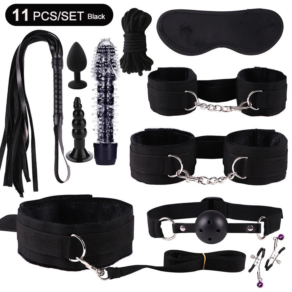 BDSM Bondage Sex Toys for Women Sexy Toys Handcuffs for Session Anal Plug Vibrator Female Erotic Accessories Sexulaes Toys 18