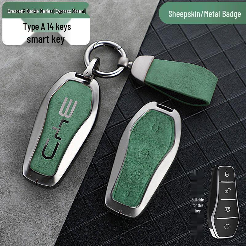 Compatible Key Case for BYD: Qin Plus DMi, Dolphin, Song Plus, Han EV, Yuan Pro, Tang, and E2 Models