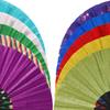 Bright Folding Fan Bright Color Rainbow Starry Sky In The Dark Festival Acting Hand Fans Women Girl Party Dancing Fan