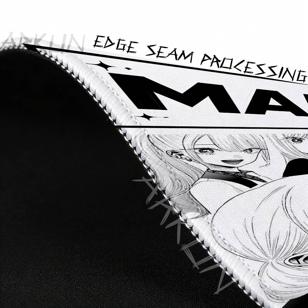 Süßes Mädchen Marin Kitagawa My Dress Up Manga Mauspads Schwarz Weiß Manga Collage Anime Schreibtischmatte Rutschfeste Gummi Gaming-Mauspads