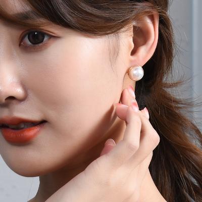 S925 Silver Needle Pearl Stud Earrings Women'S Simple Fashion With The Same Temperament Small Ear Jewelry