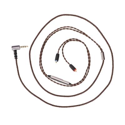 Kopfhörerkabel Versilbertes Kupferkabel Hohe Auflösung MMCX 3,5 mm Kopfhörerkabel mit Lautstärke