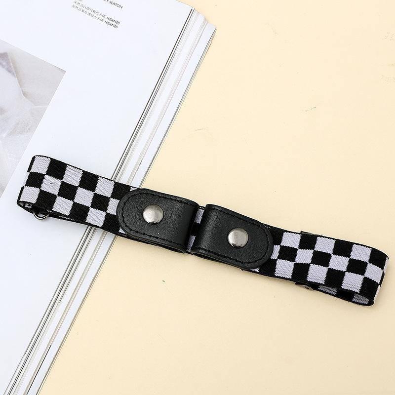 Lazy Belt Invisible and Traceless Belt for Men and Women Elastic Elastic Students Military Training Jeans Belt Waistband Closure Tool