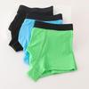New Men's Breathable Modal Boxer Briefs 50-Pack - Double-Layered, Solid Color, Simple Knit
