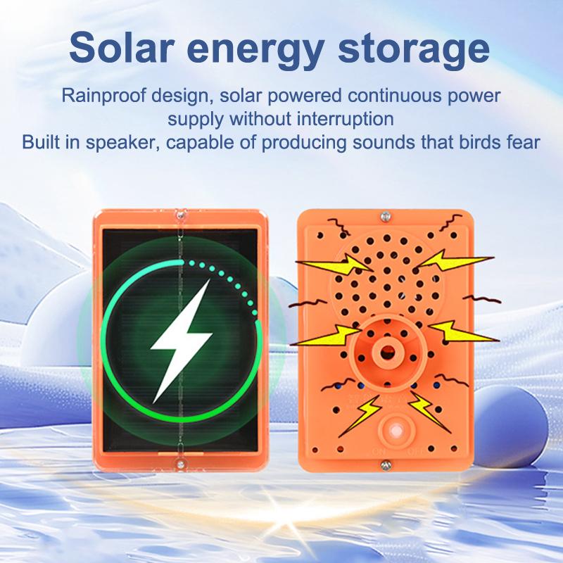 Garden Vegetable Field Ultrasonic Solar Bird Pest Repeller Rotating Reflector Drive Away Bird