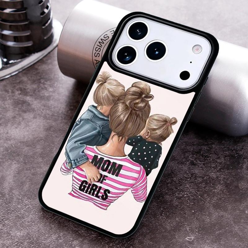 Mom Daughter Girl Son Dad Phone Case for iPhone 17 16 15 Pro Max Air 14 13 12 11 Plus Shockproof Capa Cover