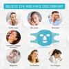 Meeyth Reusable Gel Face Mask Full Face Ice Mask for Puffiness, Cooling & Warming Therapy Mask with Adjustable Strap, Hot & Cold Face Mask for Hea