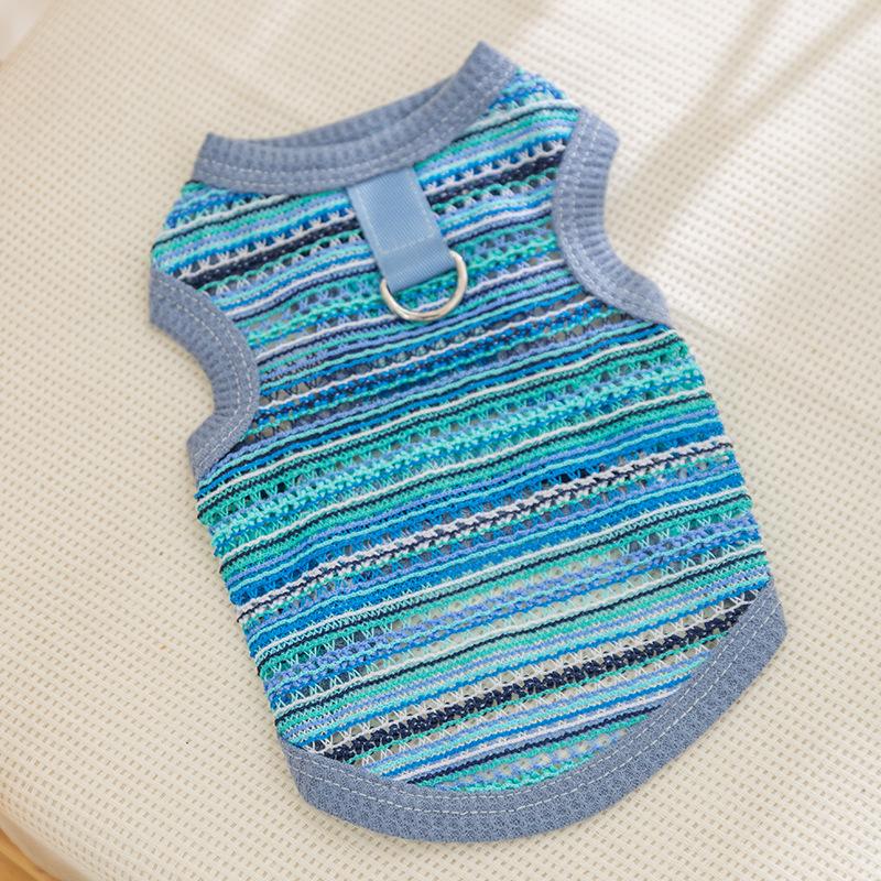 

Spring Summer Mesh Puppy Dog Bohemian Vest Dog Cat Summer Thin Pet Clothes XS (recommended weight 1-1.5 kg)
